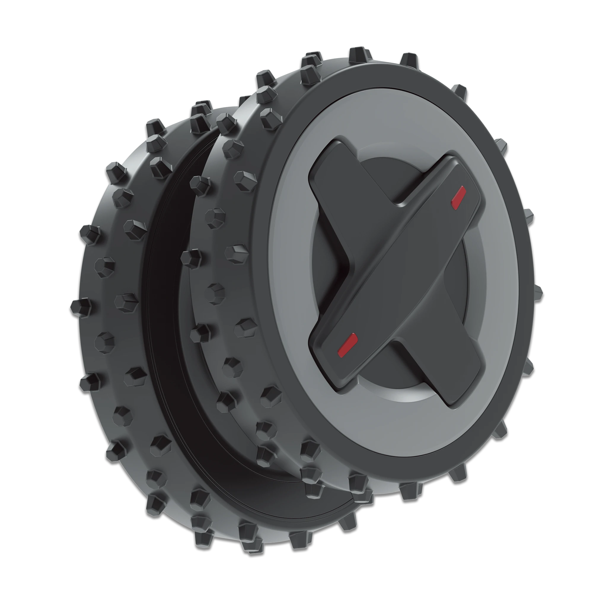 Pair of Roborock 2WD rough terrain wheels for compatible robotic lawn mowers